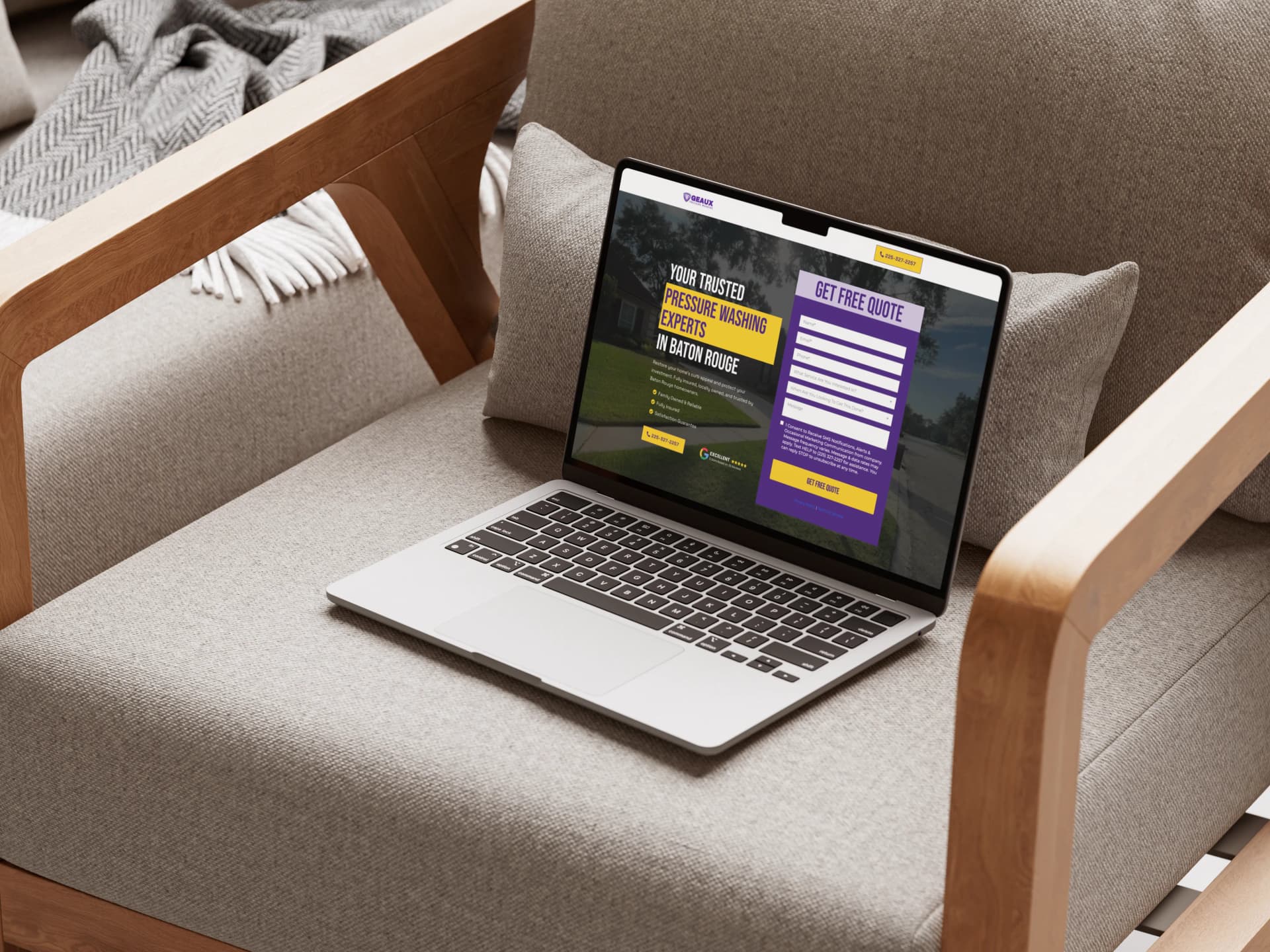 Geaux Pressure Washing mockup